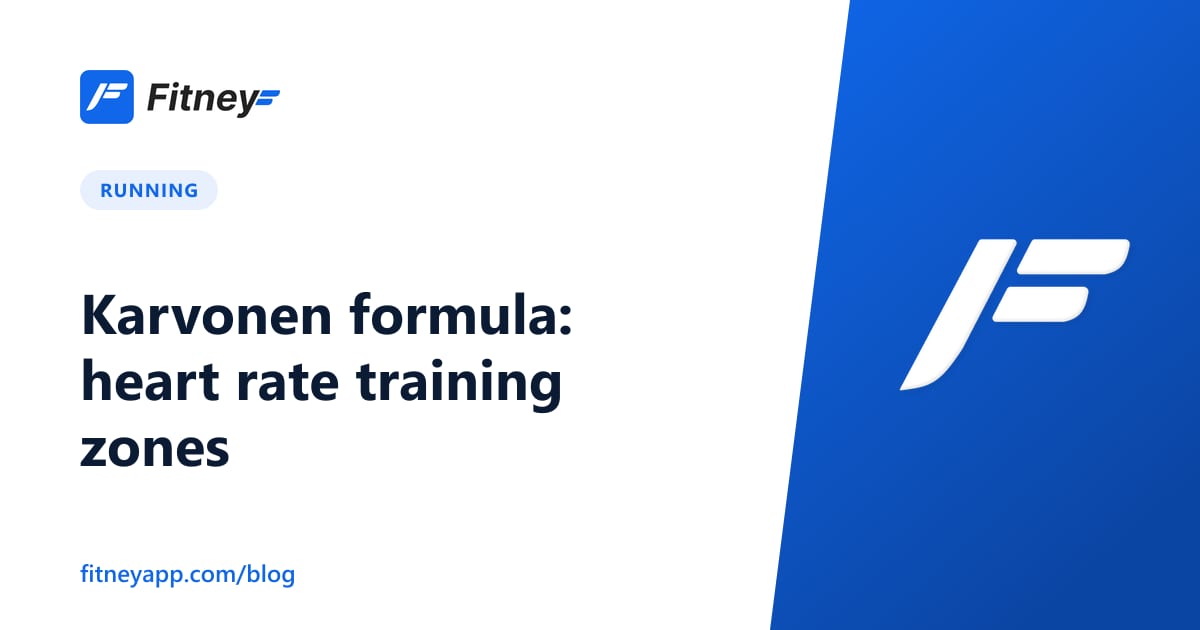 Karvonen formula: heart rate training zones